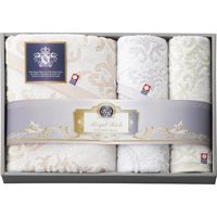 【ギフト包装】　ロイヤルリッチ　ロイヤルリッチ　バス・フェイス・ハンドタオルセット　21-2755-030　1個（直送品）