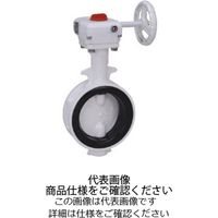 東洋バルヴ FCDナイロンライニング/ナイロンライニングギア式バタ弁【NBR】 10L2ーNーCNー80A 1個（直送品）