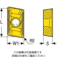 フライス用チップ XCKX13T304RーME10:T25M XCKX13T304R-ME10T25M 1セット(10個)（直送品）