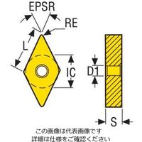 セコ・ツールズ・ジャパン 旋削 外径用チップ DNMM150608ーR4TP2501 1セット(10個)（直送品）