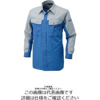 アルトコーポレーション 長袖シャツ ブルー×グレー 5L BFー701ー1ー5L 1枚（直送品）