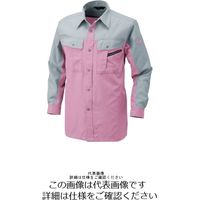アルトコーポレーション 長袖シャツ ピンク×グレー L BFー701ー25ーL 1枚（直送品）