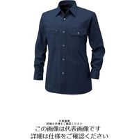アルトコーポレーション 綿100%長袖シャツ ネイビー ELL BF-601-100-ELL 1枚（直送品）