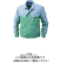 アルトコーポレーション 夏長袖ブルゾン アースグリーン×グレー M BFー703ー4ーM 1枚（直送品）