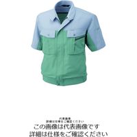 アルトコーポレーション 半袖ブルゾン アースグリーン×グレー ELL BFー702ー4ーELL 1枚（直送品）