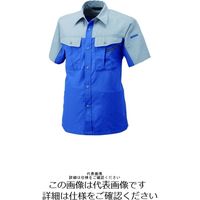 アルトコーポレーション 半袖シャツ ブルー×グレー M BFー700ー1ーM BF-700-1-M 1枚（直送品）