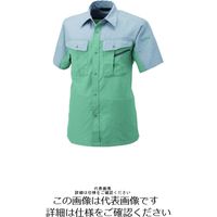 アルトコーポレーション 半袖シャツ アースグリーン×グレー S BFー700ー4ーS 1枚（直送品）