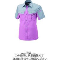 アルトコーポレーション 半袖シャツ ピンク×グレー ELL BFー700ー25ーELL 1枚（直送品）