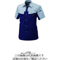 アルトコーポレーション 半袖シャツ ネイビー×グレー 5L BFー700ー100ー5L 1枚（直送品）