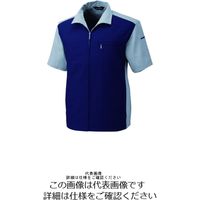 アルトコーポレーション 半袖ブルゾン ネイビー×グレー M BFー704ー100ーM 1枚（直送品）