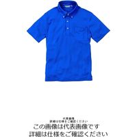 アルトコーポレーション 半袖ボタンダウンニットシャツ ブルー CL-777