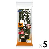 【アウトレット】はごろも かみきれ～る おむすびのり 焼 3切9枚（増量品） 1セット（5袋）