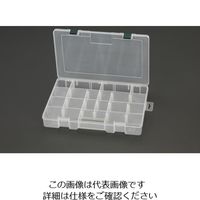 エスコ 330x220x50mm パーツケース EA508MB-21 1セット(10個)（直送品）