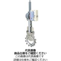 オーケーエム 336JーM 1.0MPa ナイフゲートバルブ 三相電動式 SCS13A/SUS304/CRゴム JIS10K 50A 1個（直送品）