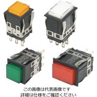 オムロン 照光押ボタンスイッチ(角胴形) 一般負荷用 正方形 赤 A3KAー90A1ー05ER 1セット(3個)（直送品）
