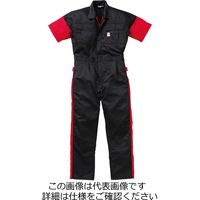 山田辰 寛斎ユニフォーム夏半袖ツヅキ服 ブラック 5L 12-KM-257-BC-5L 1枚（直送品）