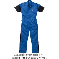 山田辰 寛斎ユニフォーム夏半袖ツヅキ服 マリンブルー 4L 12-KM-257-MB-4L 1枚（直送品）