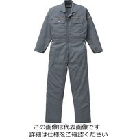 山田辰 綿100%ツヅキ服 チャコールグレー LL 1-2670-G2-LL 1枚（直送品）