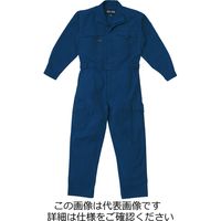 山田辰 綿100%ツヅキ服 マリンブルー 3L 1-3900-MB-3L 1枚（直送品）