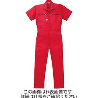 山田辰 夏半袖ツヅキ服 パッションレッド 3L 1-6201-RE-3L 1枚（直送品）