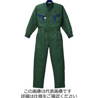 山田辰 夏ツヅキ服 グリーン LL 1-8410-GR-LL 1枚（直送品）