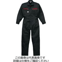 山田辰 ツヅキ服 ブラック LL 1-1280-BC-LL 1枚（直送品）