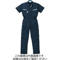 山田辰 防臭消臭抗菌半袖ツヅキ服 ネイビーブルー 3L 1-8901-NB-3L 1枚（直送品）