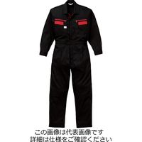 丸鬼商店 夏用長袖 ネイビー 3L RO890-40-3L 3枚 COOLツナギ 丸鬼商店 夏長袖ツナギ ネイビー 3L RO890-40-3L 1枚（直送品