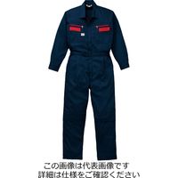 山田辰 夏長袖ツヅキ服 ネイビーブルー 3L 1-1180-NB-3L 1枚（直送品）