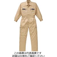 山田辰 ストライプ調夏ツヅキ服 カーキ M 1-8710-K2-M 1枚（直送品）