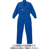 山田辰 ストライプ調夏ツヅキ服 マリンブルー L 1-8710-MB-L 1枚（直送品）