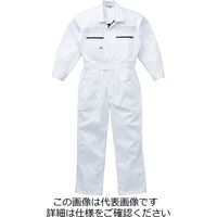 山田辰 綿100%夏ツヅキ服 ホワイト 3L 1-1135-WH-3L 1枚（直送品）