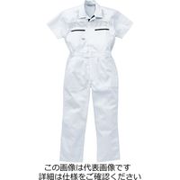 山田辰 綿100%半袖ツヅキ服 ホワイト 3L 1-1035-WH-3L 1枚（直送品）