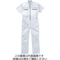 山田辰 綿100%半袖ツヅキ服 ホワイト M 1-1030-WH-M 1枚（直送品）