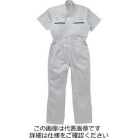 山田辰 綿100%半袖ツヅキ服 グレー 5L 1-1050-G1-5L 1枚（直送品）