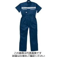 山田辰 綿100%半袖ツヅキ服 ネイビーブルー L 1-1050-NB-L 1枚（直送品）