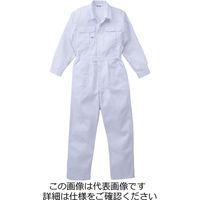 山田辰 綿100%ツヅキ服 ホワイト 3L 1-1160-WH-3L 1枚（直送品）