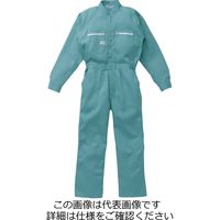 山田辰 綿100%ツヅキ服 グリーン S 1-3850-GR-S 1枚（直送品）