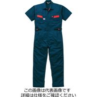 山田辰 半袖ツヅキ服 ネイビーブルー LL 1-8301-NB-LL 1枚（直送品）