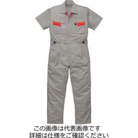 山田辰 半袖ツヅキ服 シルバーグレー 5L 1-8301-SG-5L 1枚（直送品）