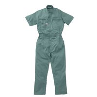 山田辰 半袖ストレッチツヅキ服 グリーン 3L 1-1201-GR-3L 1枚（直送品）
