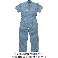 山田辰 半袖ツヅキ服 スモークブルー LL 1-3651-BL-LL 1枚（直送品）