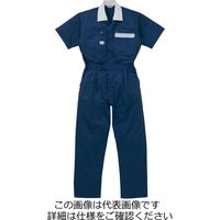 山田辰 半袖ツヅキ服 ネイビーブルー 3L 1-5601-NB-3L 1枚（直送品）