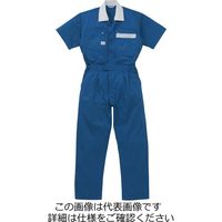 山田辰 半袖ツヅキ服 マリンブルー LL 1-5601-MB-LL 1枚（直送品）