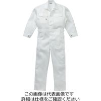山田辰 綿100%ツヅキ服 ホワイト 3L 1-1600-WH-3L 1枚（直送品）