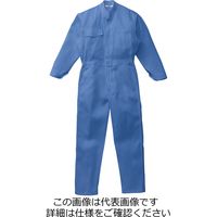 山田辰 綿100%ツヅキ服 スカイブルー 3L 4-2200-SB-3L 1枚（直送品）