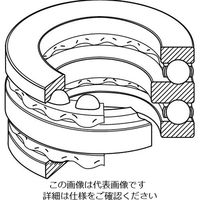 日本精工 複式スラスト玉軸受 52202 1セット(2個)（直送品）