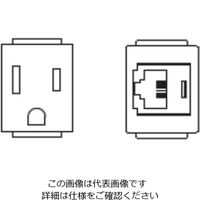 A側器具ブロック（接地2P 15A 125V×1 / 6極6芯モジュラジャック×1）