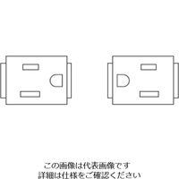 TERADA 器具ブロック（接地2P 15A 125V 2連×1） SMA90005 1個（直送品）