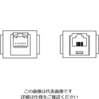 TERADA 器具ブロック（CAT5Eモジュラジャック×1 / 6極6芯モジュラジャック×1） SMA90040 1個（直送品）